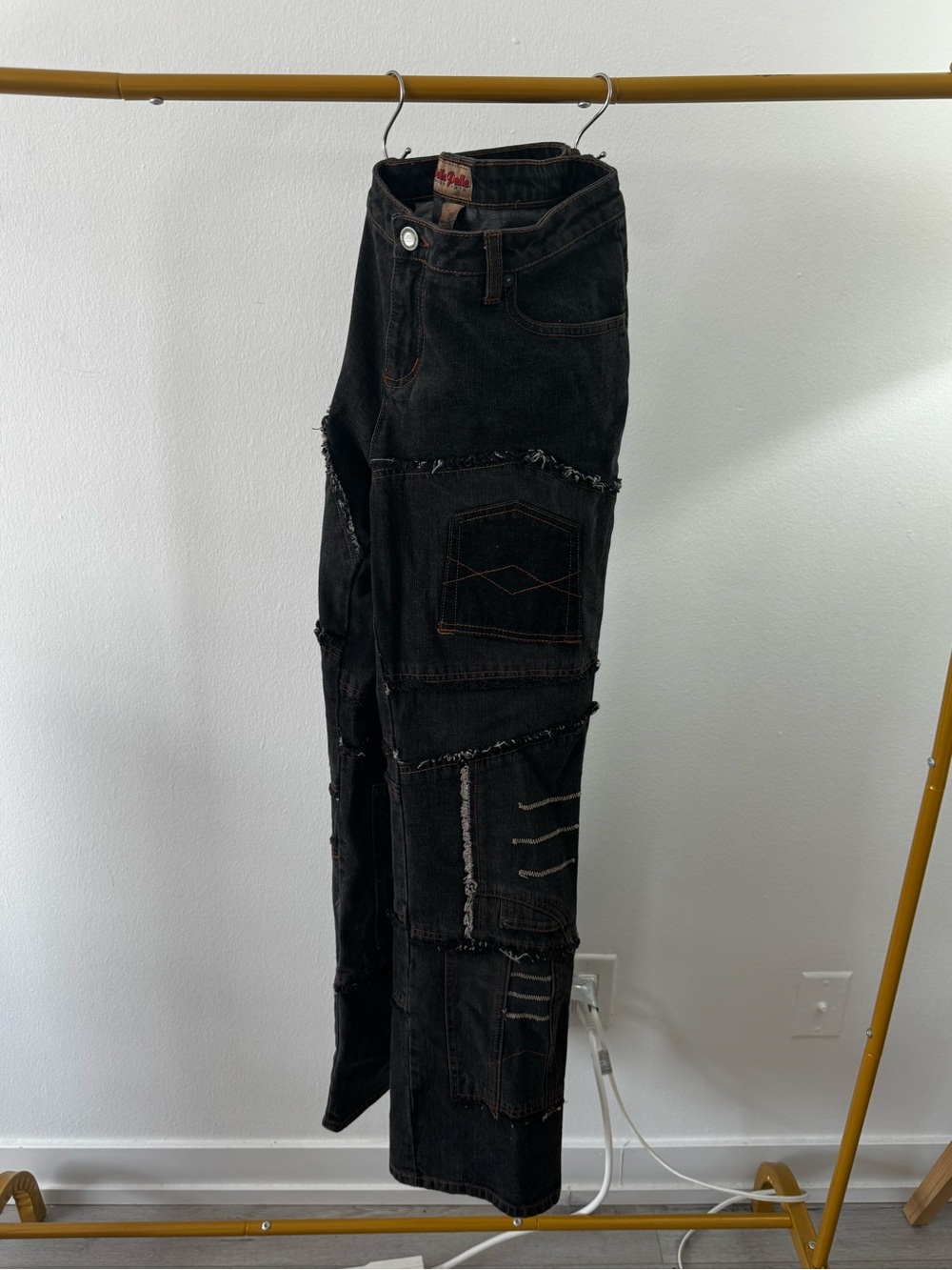 Pelle Pelle Black Patchwork Jeans